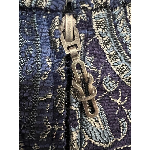 Molly + Maxx Women's Blue Print Tapestry Zip Up Jacket Size L Petite - Picture 5 of 9